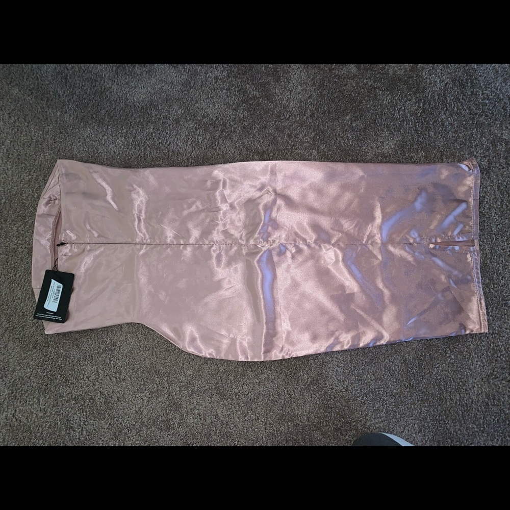 Satin Rose Midi dress